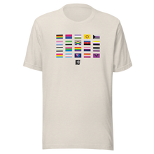 Load image into Gallery viewer, Pride Flags gender neutral t-shirt