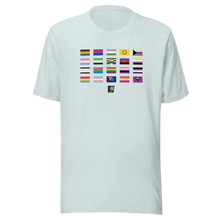 Load image into Gallery viewer, Pride Flags gender neutral t-shirt