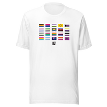 Load image into Gallery viewer, Pride Flags gender neutral t-shirt