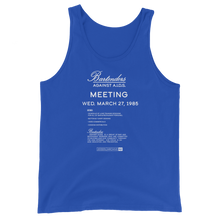 Load image into Gallery viewer, Archive 82: Bartenders Against AIDS Gender Neutral Tank Top