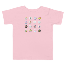 Load image into Gallery viewer, Pride Button Collection Toddler Short Sleeve Tee
