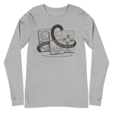 Load image into Gallery viewer, World AIDS Day, Tarot Reading + AIDS Awareness Ribbon Gender Neutral Long Sleeve Tee