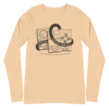 Load image into Gallery viewer, World AIDS Day, Tarot Reading + AIDS Awareness Ribbon Gender Neutral Long Sleeve Tee