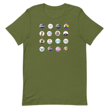 Load image into Gallery viewer, Pride Button Collection Short-Sleeve Gender Neutral T-Shirt