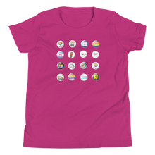 Load image into Gallery viewer, Pride Button Collection Youth Short Sleeve T-Shirt