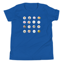 Load image into Gallery viewer, Pride Button Collection Youth Short Sleeve T-Shirt