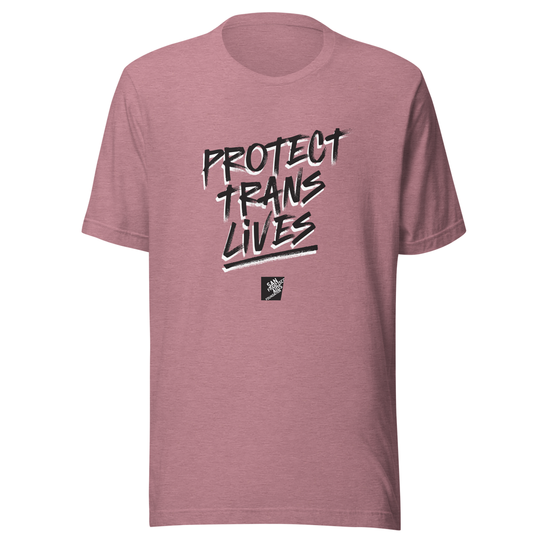 Protect Trans Lives gender neutral t-shirt