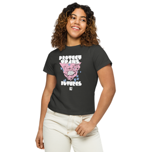 Protect Trans Futures by Elaine Ponce: Women’s high-waisted t-shirt