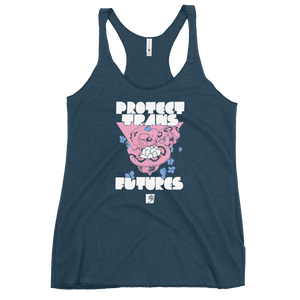 Protect Trans Futures by Elaine Ponce: Women's Racerback Tank