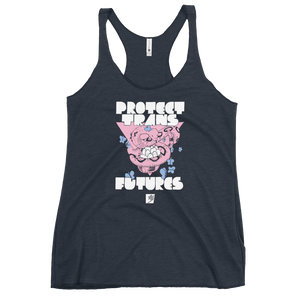 Protect Trans Futures by Elaine Ponce: Women's Racerback Tank