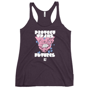 Protect Trans Futures by Elaine Ponce: Women's Racerback Tank