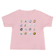 Load image into Gallery viewer, Pride Button Collection Baby Short Sleeve Tee
