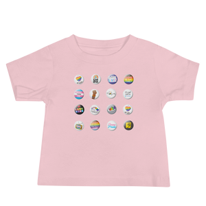 Pride Button Collection Baby Short Sleeve Tee