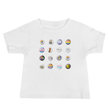 Load image into Gallery viewer, Pride Button Collection Baby Short Sleeve Tee
