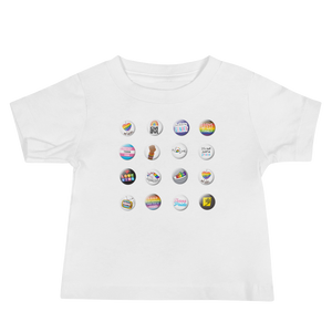 Pride Button Collection Baby Short Sleeve Tee