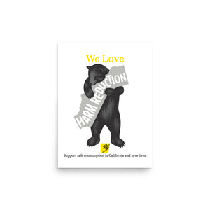 California Loves Harm Reduction Poster
