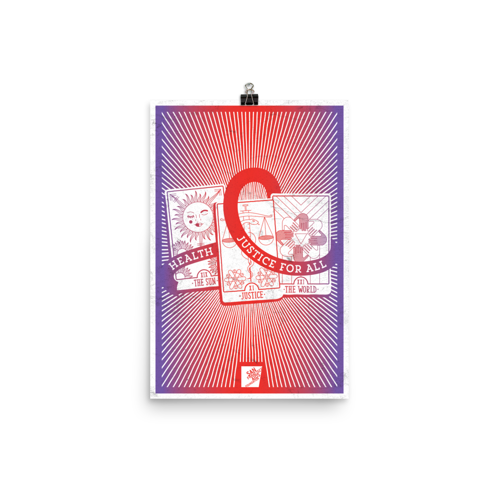 World AIDS Day, Radiant Tarot Reading 12x18 Poster
