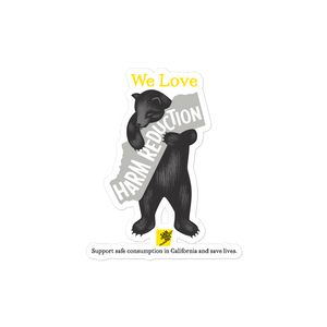 California Loves Harm Reduction Sticker