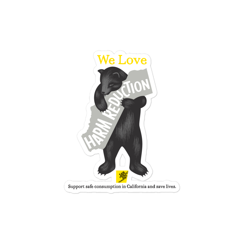 California Loves Harm Reduction Sticker