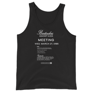 Archive 82: Bartenders Against AIDS Gender Neutral Tank Top
