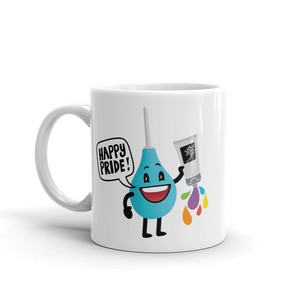 Pride with Rainbow Lube Douchie: Mug