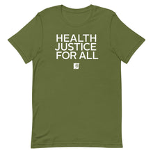 Load image into Gallery viewer, Health Justice for All Short-Sleeve Gender Neutral T-Shirt
