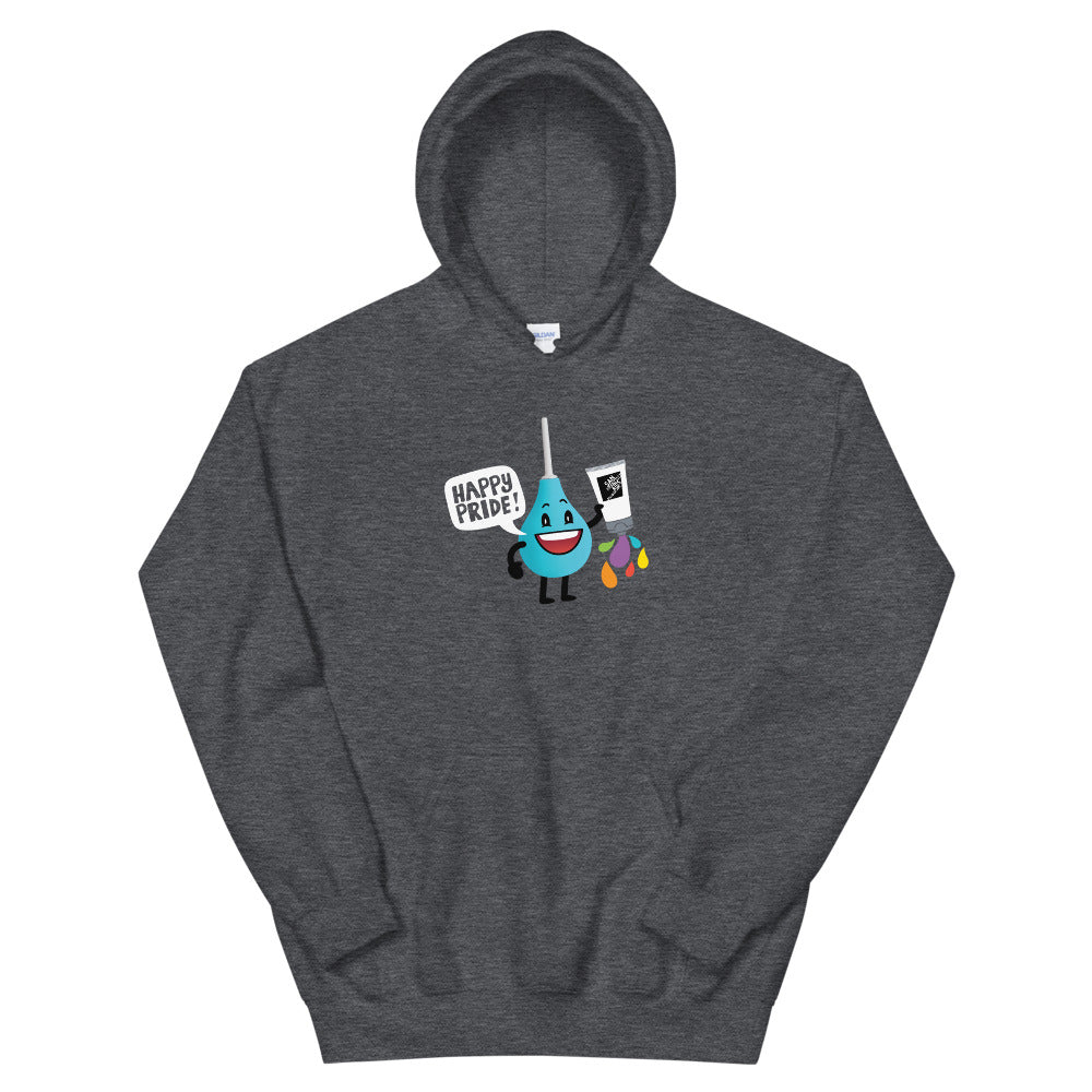 Pride with Rainbow Lube Douchie: Gender Neutral Hoodie