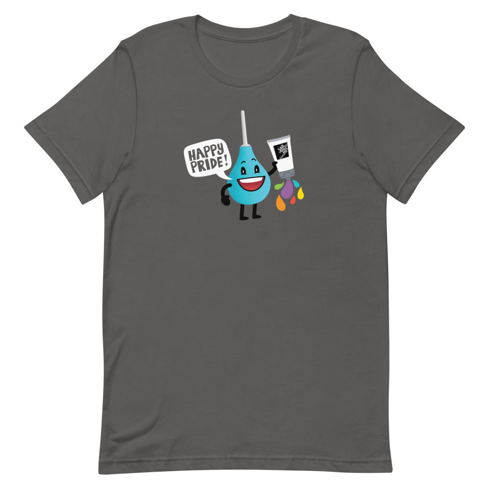 Pride with Rainbow Lube Douchie: Gender Neutral T-Shirt