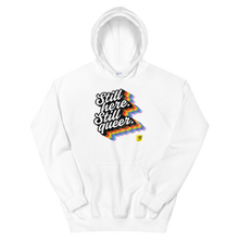 Load image into Gallery viewer, Pride Still Here Rainbow Gender Neutral Hoodie
