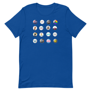 Pride Button Collection Short-Sleeve Gender Neutral T-Shirt