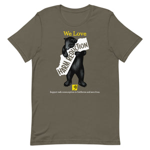 California Loves Harm Reduction Gender Neutral T-shirt