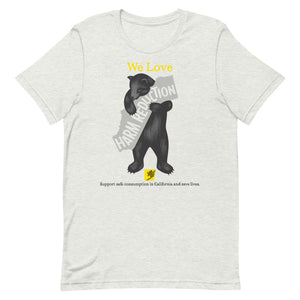 California Loves Harm Reduction Gender Neutral T-shirt