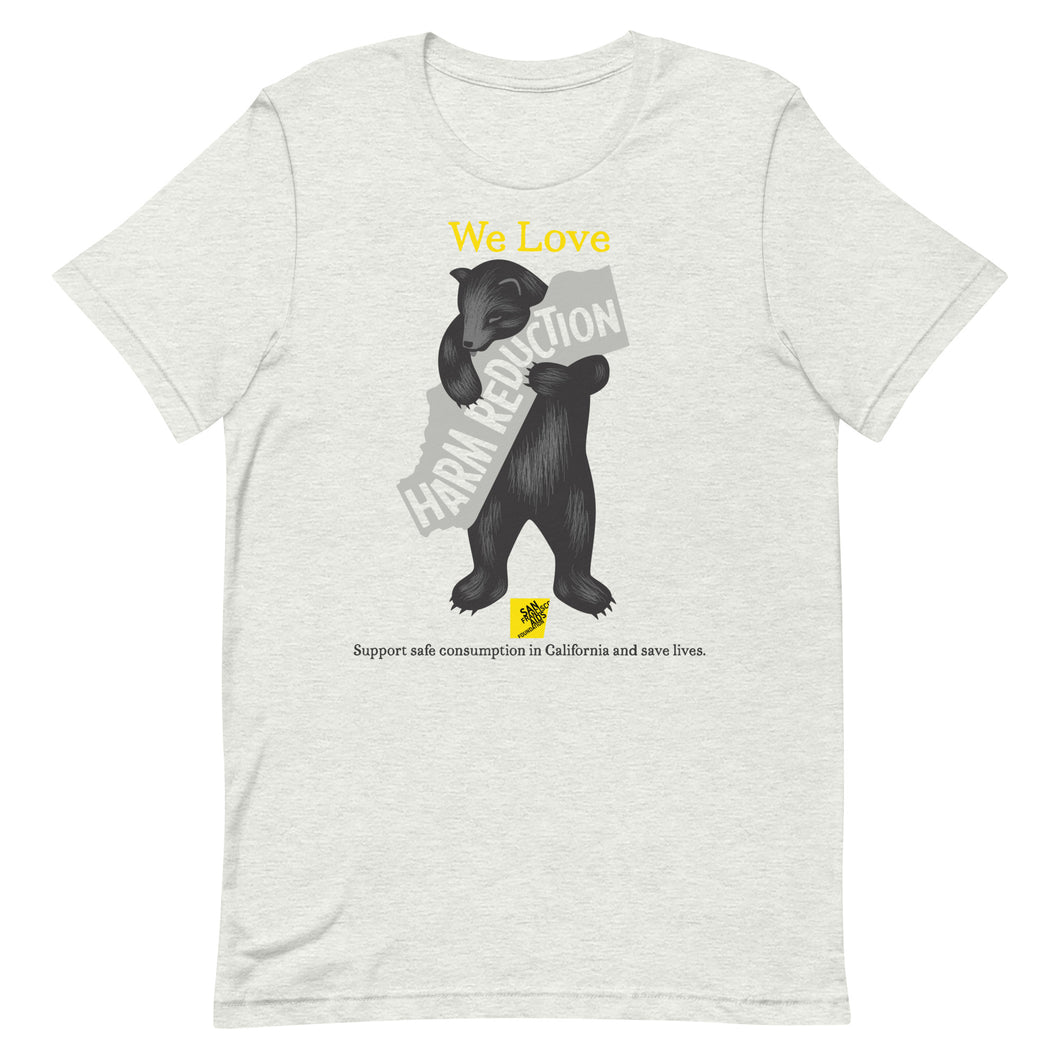 California Loves Harm Reduction Gender Neutral T-shirt