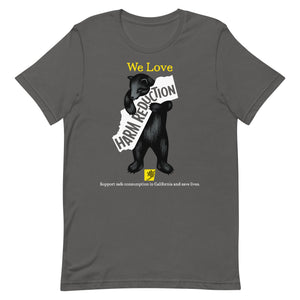 California Loves Harm Reduction Gender Neutral T-shirt