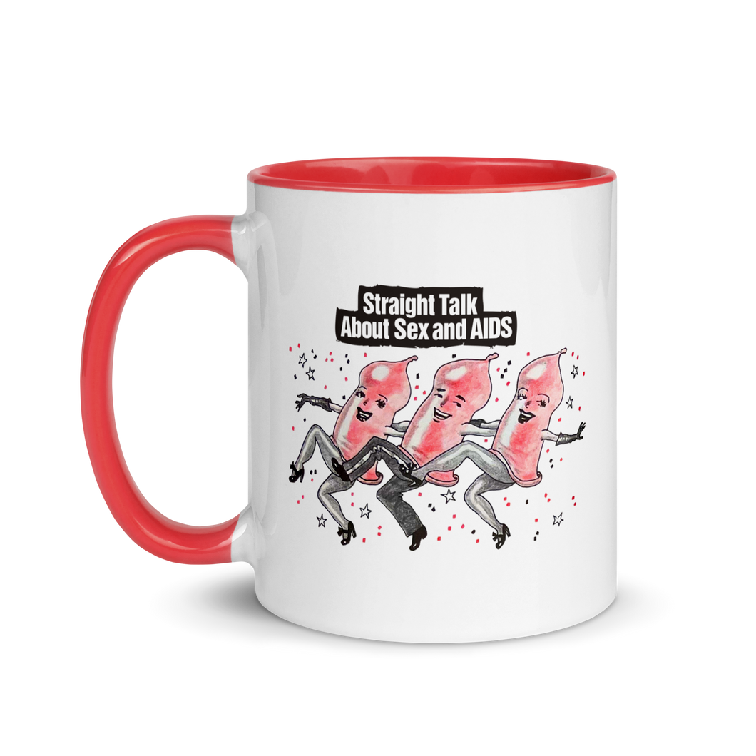 Archive 82: Dancing Condoms Mug with Color Inside