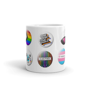 Pride Button Collection mug