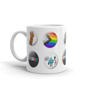 Pride Button Collection mug