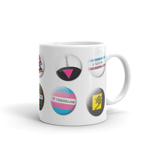 Pride Button Collection mug