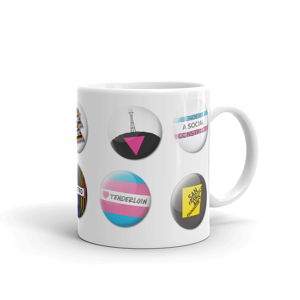 Pride Button Collection mug