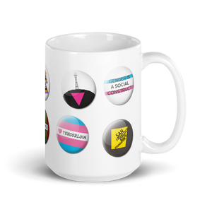 Pride Button Collection mug