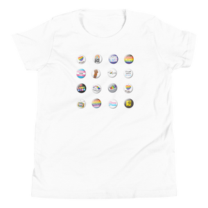 Pride Button Collection Youth Short Sleeve T-Shirt